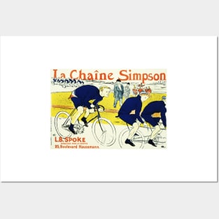 La Chaine Simpson Cycles Henri Toulouse Lautrec Vintage French Advertising Posters and Art